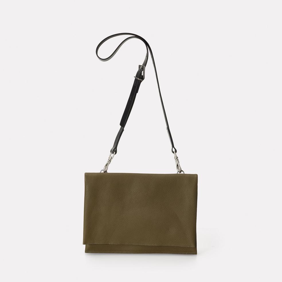 Valerie Leather Crossbody Bag in Olive