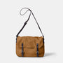 Jeremy Small Waxed Cotton Satchel in Breen Front