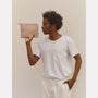 Ally Capellino SS21 Hocker Large Leather Purse in Putty