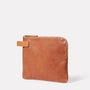 Ally Capellino Hocker Large Leather Purse Redwood Side Detail