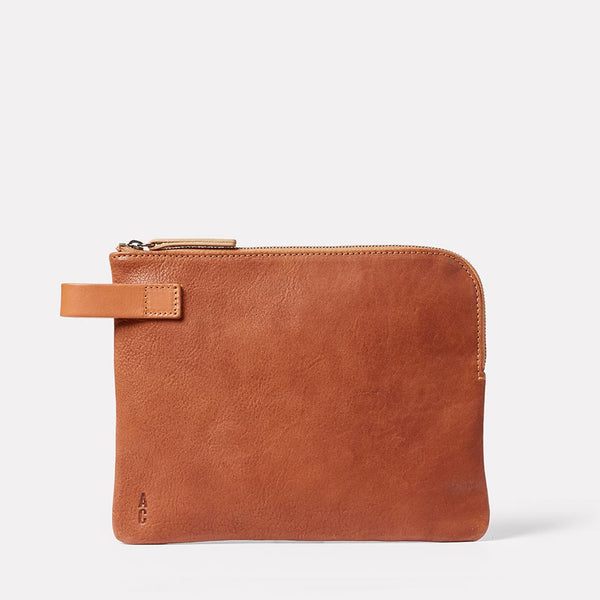 Ally Capellino Hocker Large Leather Purse Redwood