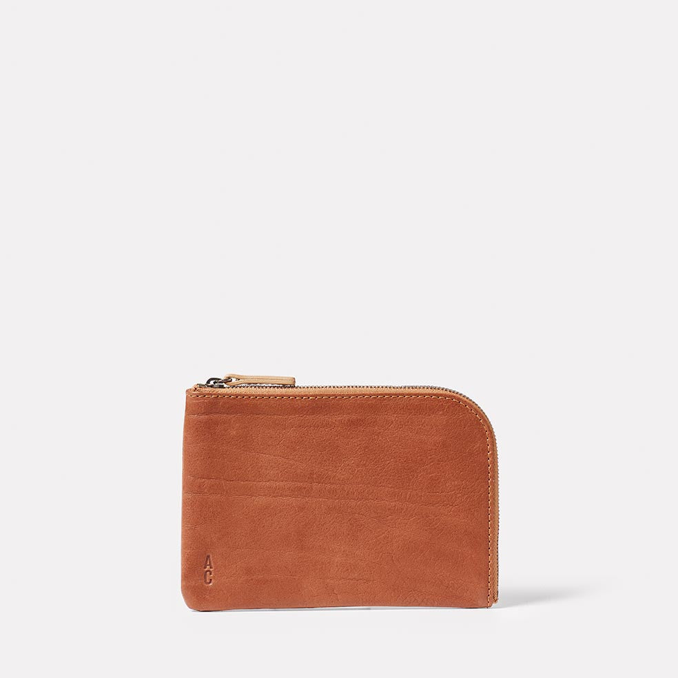 Hocker Medium Calvert Leather Purse in Redwood