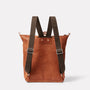 Ally Capellino Hoy Mini Calvert Leather Backpack Redwood Back Detail