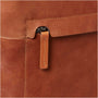 Ally Capellino Hoy Mini Calvert Leather Backpack Redwood Sewing Detail