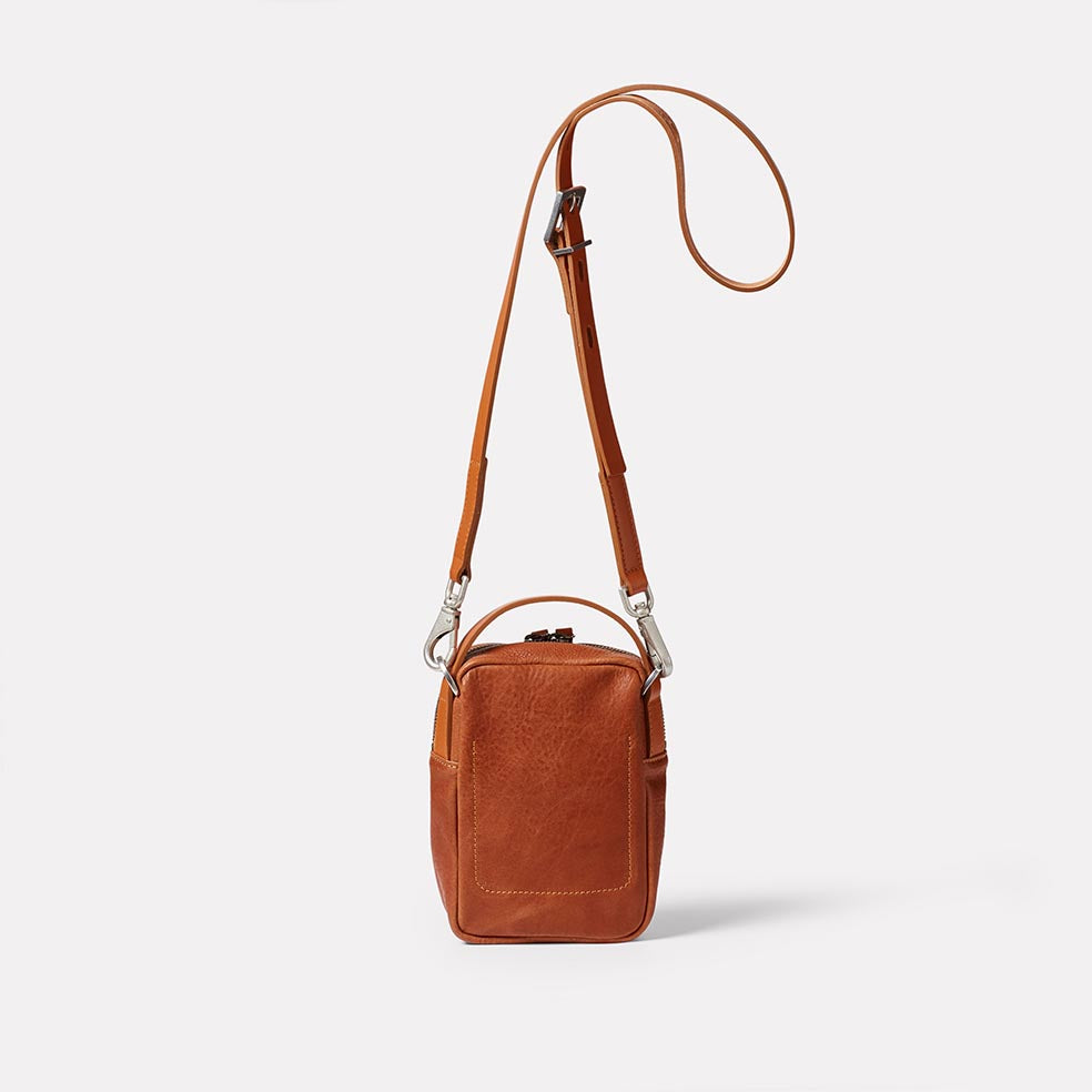 Hurley Calvert Leather Crossbody Bag in Redwood | Ally Capellino