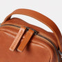 Ally Capellino Hurley Calvert Leather Crossbody Bag Redwood Zip Detail