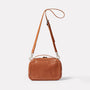 Ally Capellino Leila Medium Calvert Leather Crossbody Bag Redwood Back Detail