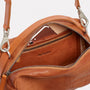 Ally Capellino Leila Medium Calvert Leather Crossbody Bag Redwood Inside Detail