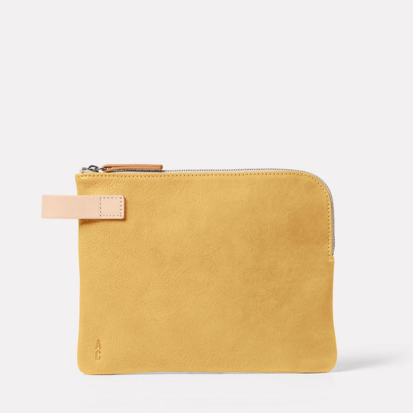 Ally Capellino Hocker Large Leather Purse Yellow
