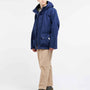 Ally Capellino x Barbour Ernest Waxed Cotton Jacket in Navy on Model