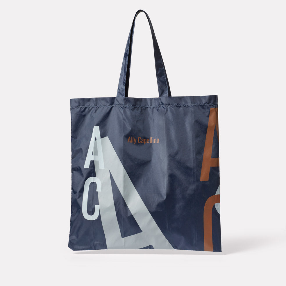 Hurst Packable Tote Bag in Navy
