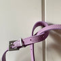 Etty Slim Leather Belt in Lilac