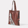 Hurst Packable Tote Bag in Brown  side view