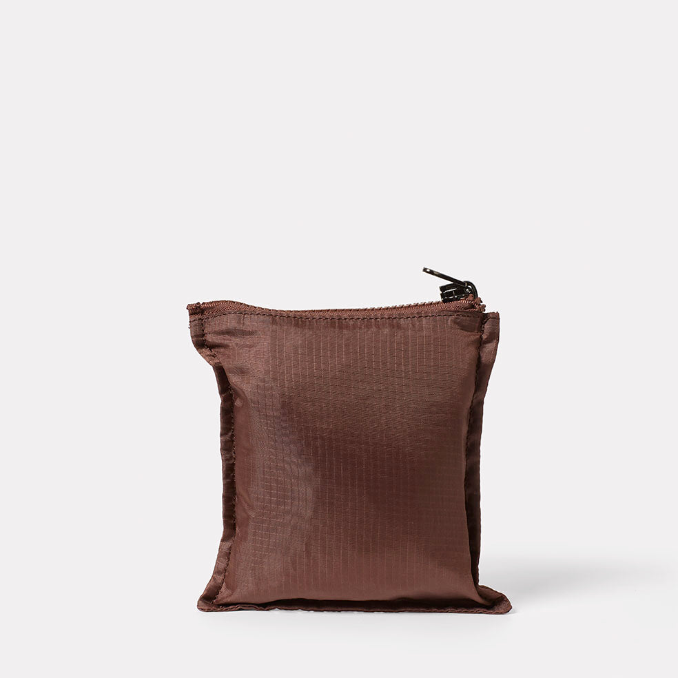 Hurst Packable Tote Bag in Brown