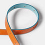 Waste You Want Tri-Colour Arty Leather Belt in Tan detail