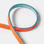 Ally Capellino Waste You Want Tri-Colour Etty Slim Leather Belt in Orange Strap Detail