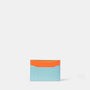 Ally Capellino Waste You Want Tri-Colour Pete Leather Card Holder in Blue