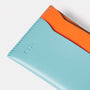 Ally Capellino Waste You Want Tri-Colour Pete Leather Card Holder in Blue Detail