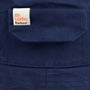 Ally Capellino x Barbour Sweep Waxed Cotton Sports Hat in Navy Pocket Detail