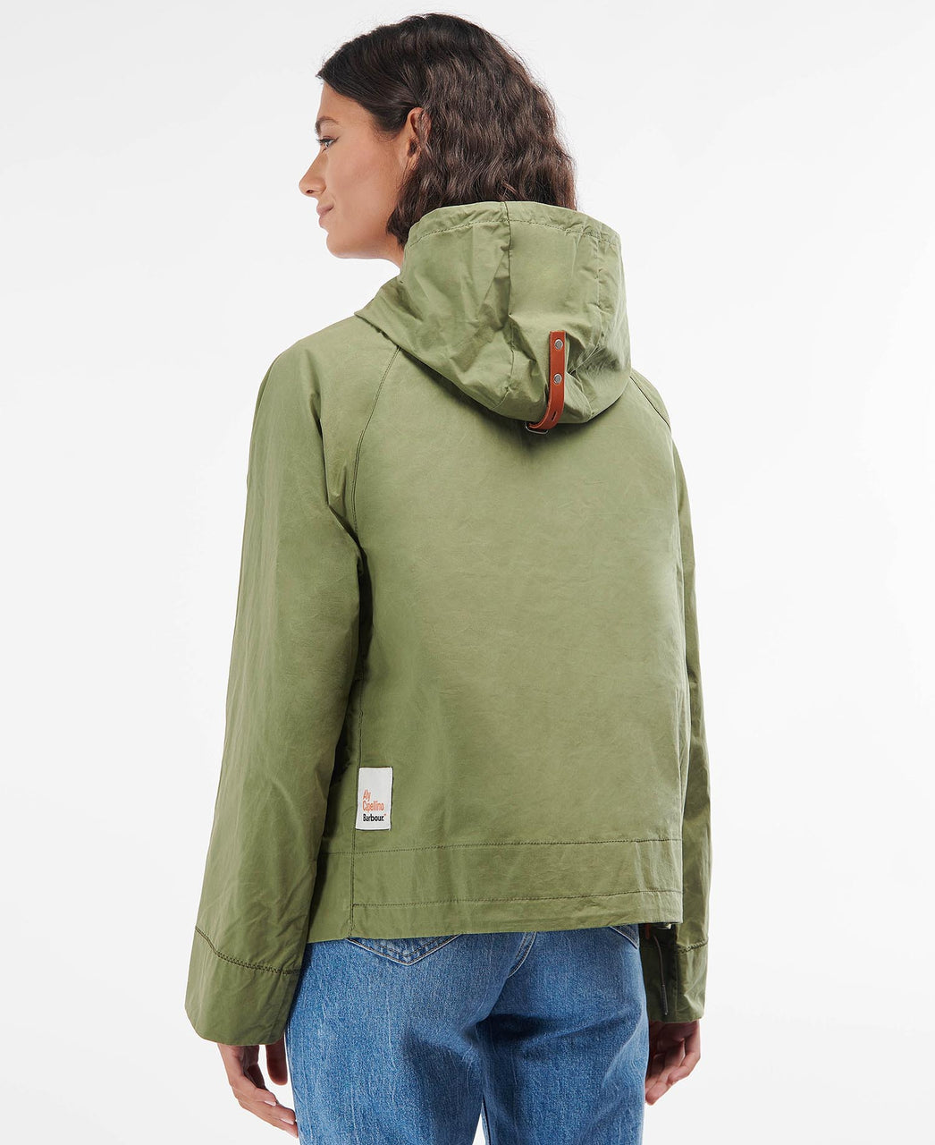 Ally Capellino x Barbour Tip Waxed Cotton Jacket in Army Green
