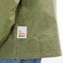 Ally Capellino x Barbour Tip Waxed Cotton Jacket in Army Green Label Detail