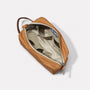 Ally Capellino Simon Waxed Cotton Washbag in Walnut Inside Pockets