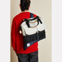 Hank Packable Zip Top Tote/Backpack in Navy and Grey campaign image