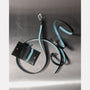 Waste You Want Etty Slim Leather Belt in Green and Blue campaign image