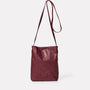 red, red leather, oxblood, womens, crossbody bag, leather crossbody bag